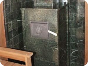 Плитка змеевик в бане Плитка змеевик в бане