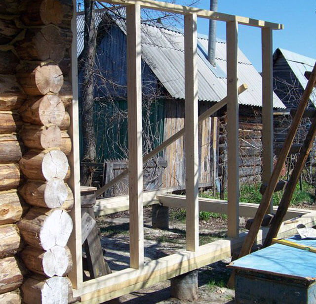 как пристроить предбанник