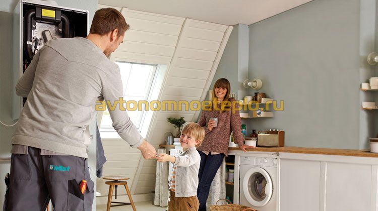 обслуживание котла с двумя контурами