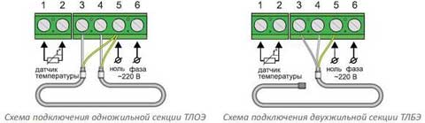 подключение одножильного и двужильного теплого пола