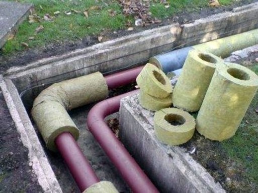 утепление домовых сетей с теплоносителем