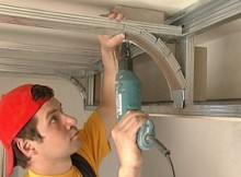 Как сделать каркас для гипсокартона на потолке