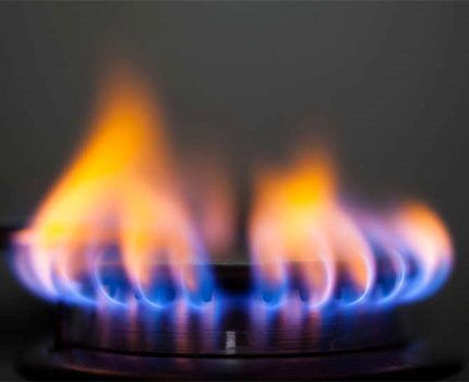 Неполное сгорание газа в конфорке