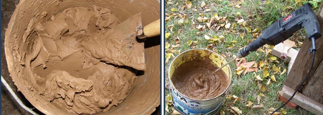 Мастера-печники обычно готовят кладочный раствор самостоятельно. Но им помогает в этом накопленный годами опыт.