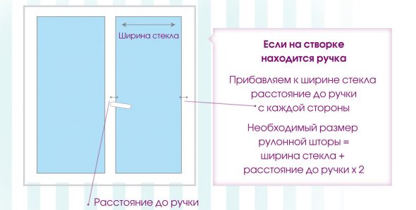 Определяем размер для окна с ручкой