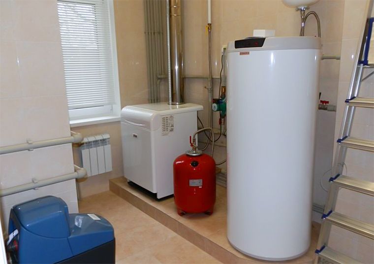 Напольный газовый котел с бойлером косвенного нагрева