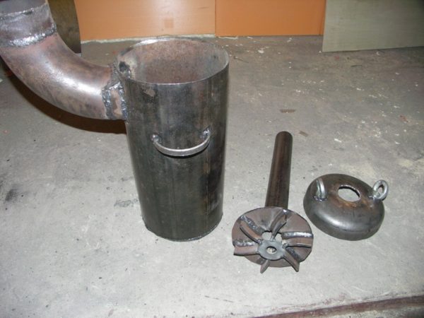 Печь из газового баллона длительного горения