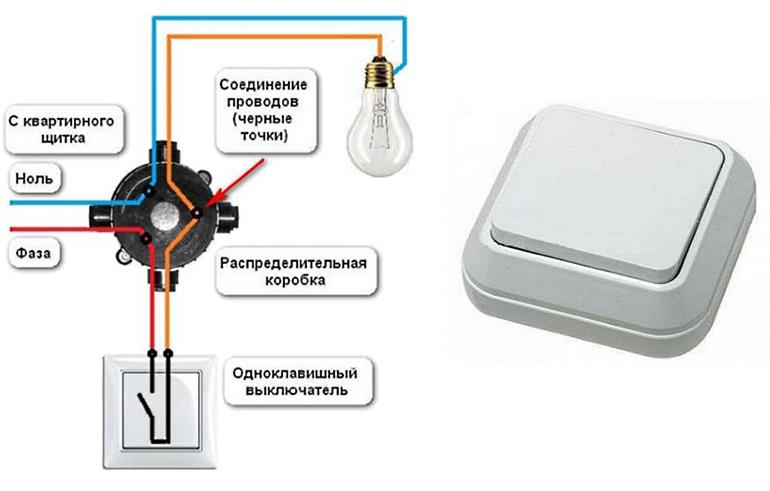 Схема подключения светильника